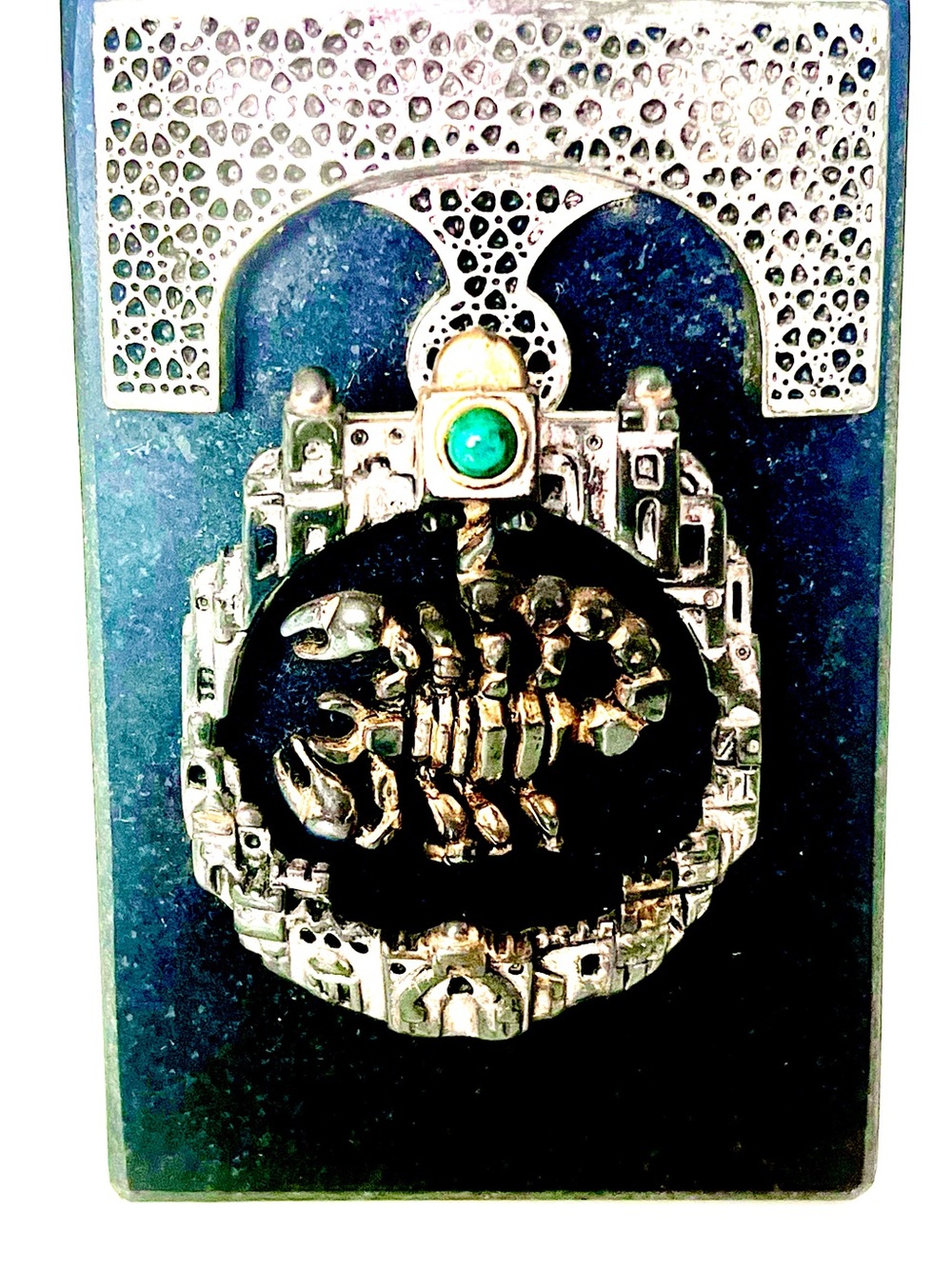 Frank Meisler Scorpio Brooch Pendant 925 Sterling Silver Vintage 1970s Israel